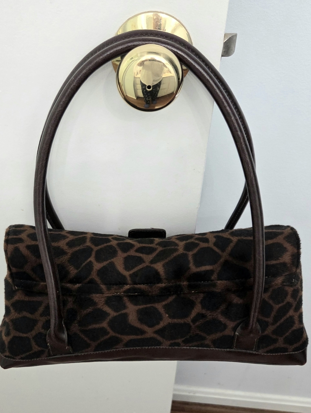Brown Animal Print Shoulder Bag - Picture 5 of 11
